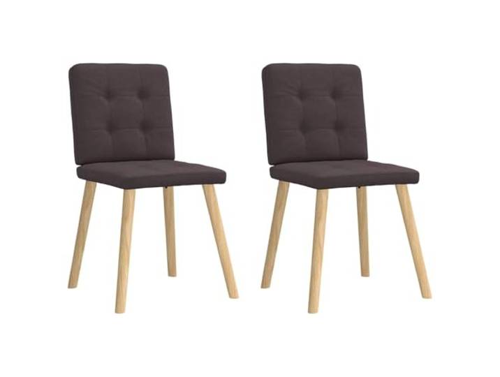 NLQMSU Esszimmerstühle, 2 Stück, dunkelbraun, Polyestergewebe Robustes Metall und Holz, dicker bequemer Schaumstoff, moderner Stil, vielseitig einsetzbar für Wohnzimmer und Schlafzimmer
