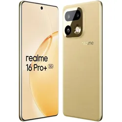 realme 16 Pro+ (512 GB, Master Gold, 6.80", Dual SIM, 5G), Smartphone, Gold