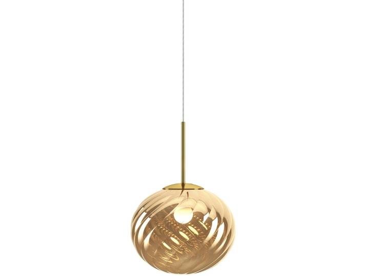 Tom Dixon Designer-Pendellampe Whirl Gold Polycarbonat B 30 cm - Designer-Pendellampe