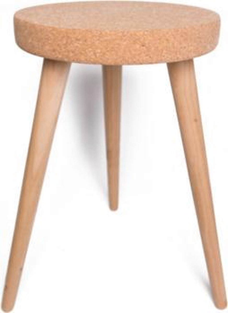 Kurk24 Kurktafelkruk met houten poten