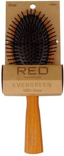 Kiss Premium Evergreen Wooden Brush Oval Paddle