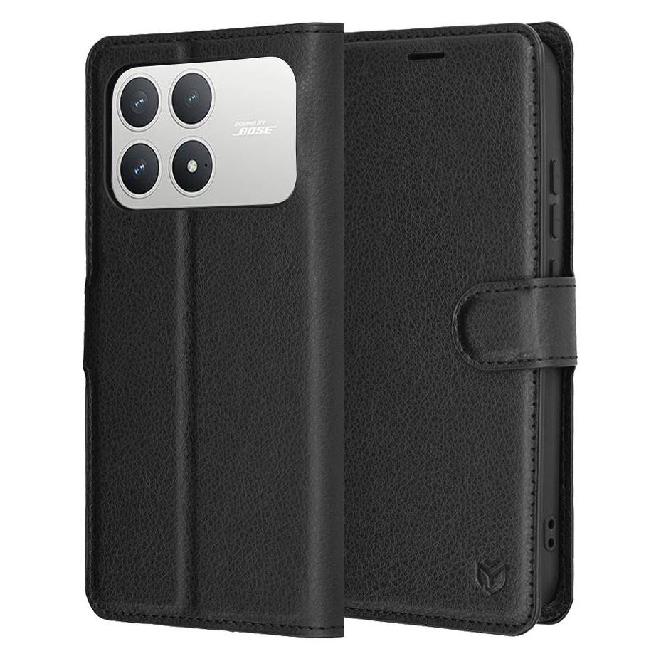 Techsuit - Leather Folio - Xiaomi Poco F8 Pro - Black (Xiaomi Poco F8 Pro) (65403565)
