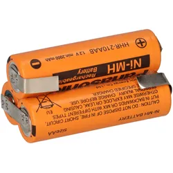 3,6V 2080mAh Akkupack Mignon AA Ni-MH HHR210AA Lötfahne