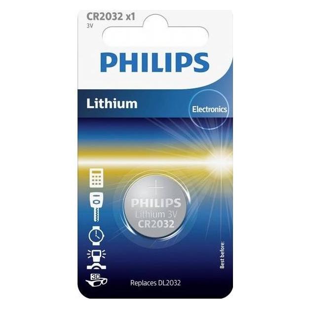 Philips Akku CR2032/01B (1 Stk., CR2032) (CR2032/01B)