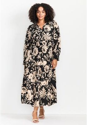 Plus Size Women's Shiloh Tiered Maxi Dress by Avenue in Back To Love (Size 20)