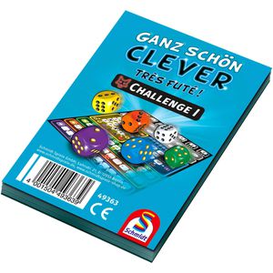 Schmidt-Spiele Spielblock 49363, Ganz schön clever, Challenge I, ab 8 Jahre, 10,5 x 14,8cm, 75 Blatt