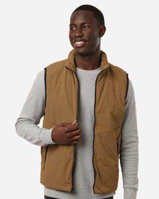 Weatherproof 26714 Men's Commuter Tech Vest in Teddy Brown size 2XL   Nylon