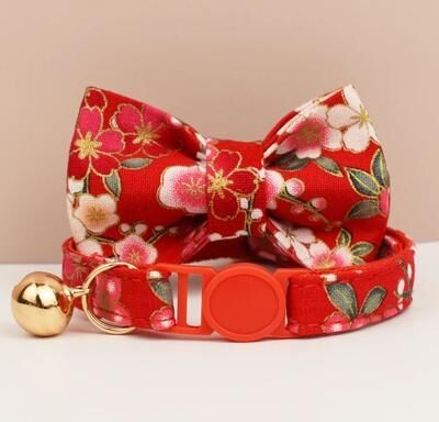 Uplift Picks Adjustable Bowknot Cat Collar Safety Breakaway Comfortable Stylish Collar For Cats 19 l