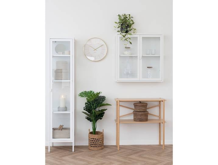 Vitrine Karukkan 180cm Blanc/Blanc