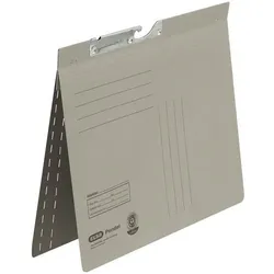 ELBA Pendelmappe DIN A4 V-Boden Grau Blauer Engel UZ56 (Recyclingkarton Schreibwaren)