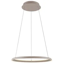 SCHÖNER WOHNEN-Kollektion LED-Pendelleuchte Quillo Alu, Eisen, Stahl & Metall Beige Sand