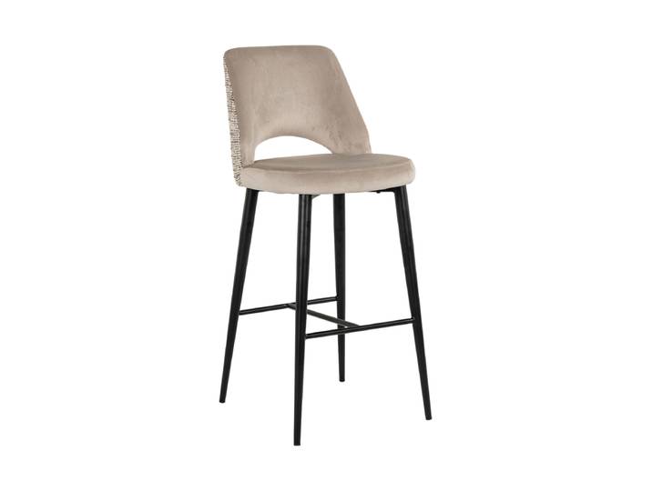 Design Barstuhl „Tabitha“, Sitzhöhe 76 cm, Trendy Nature Beige Richmond Interiors