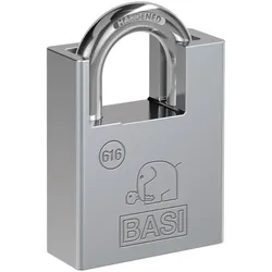 BASI 6160-4000 Vorhangschloss VHS 616 40mm mit Bügelschutz Stahlgehäuse