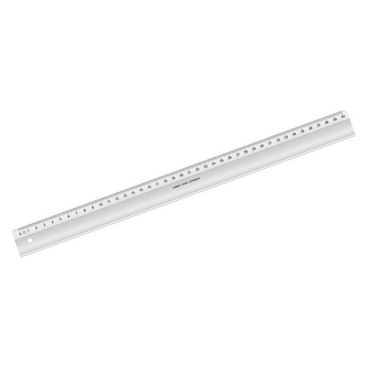 Linex Lineal mit Tuschekante (40 cm, Kunststoff) (85300L)
