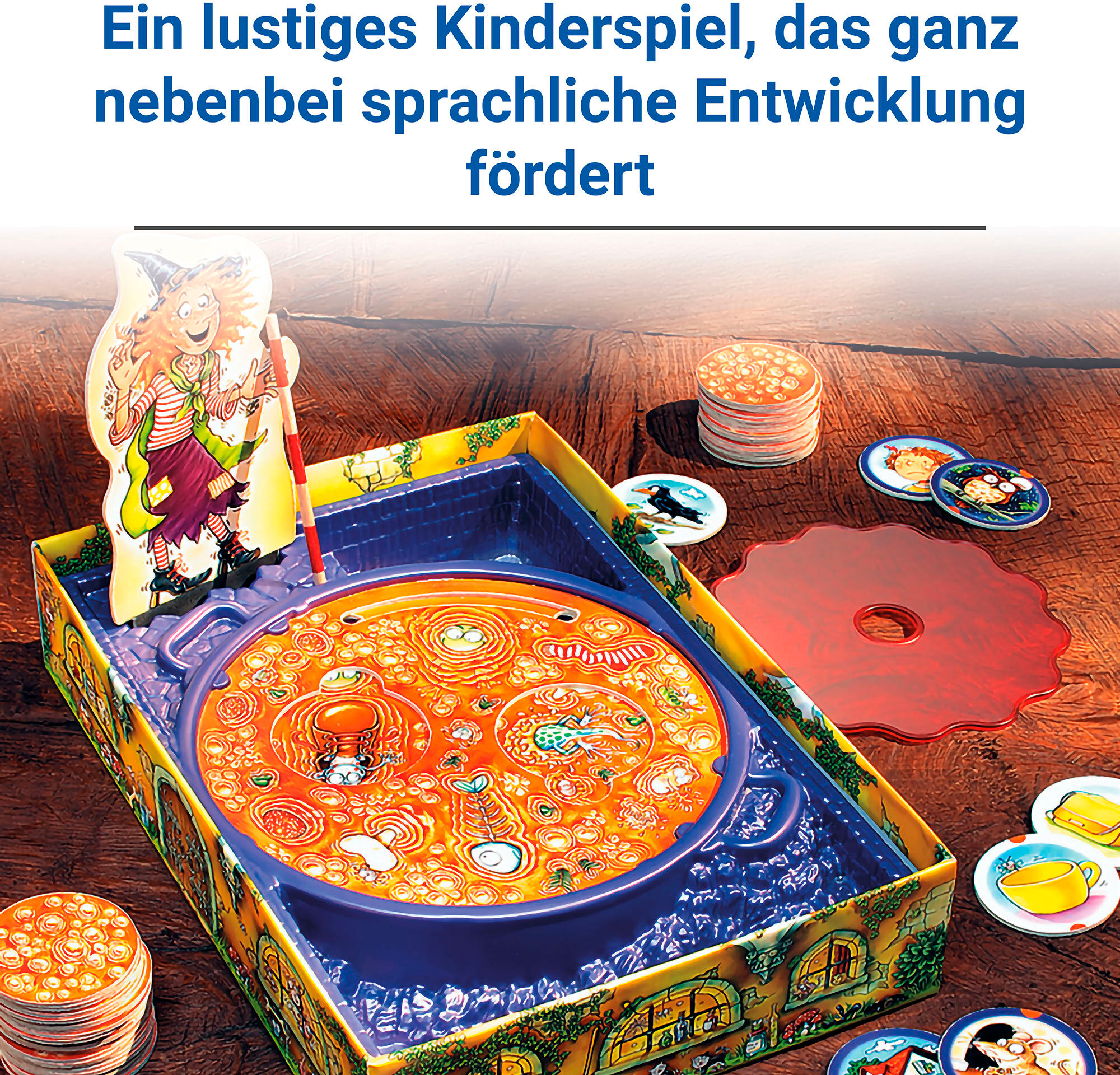 Spiel RAVENSBURGER "Die freche Sprech-Hexe", bunt, Spiele, Kinder, Spiel, Made in Europe