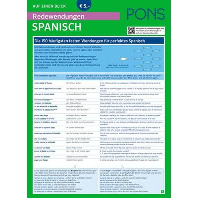 PONS Redewendungen Spanisch auf einen Blick, Taschenbuch von , PONS Langenscheidt GmbH, 978-3-12-562147-3