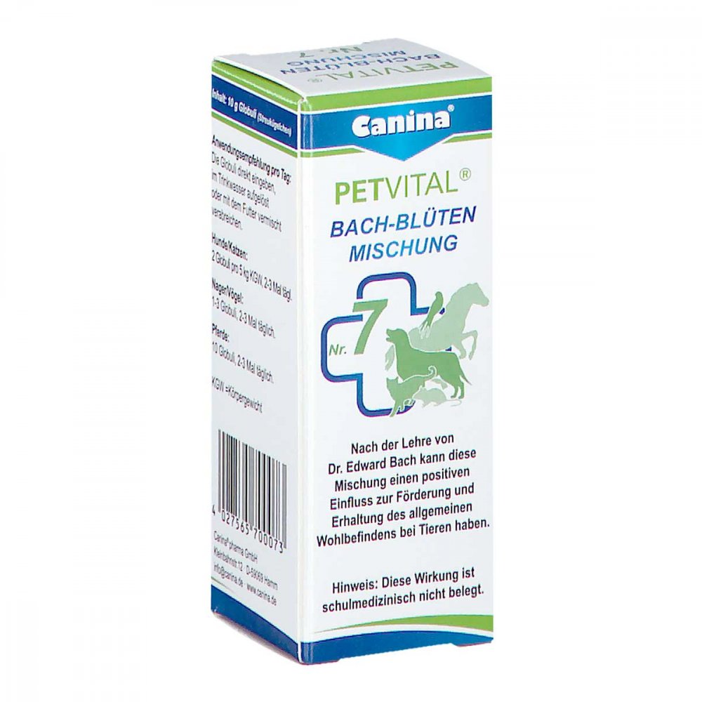 Canina pharma GmbH Petvital Bachblüten Nummer 7 Globuli veterinär 10528618