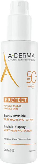A-derma Protect - Spray Solaire SFP50+ Soins Solaires
