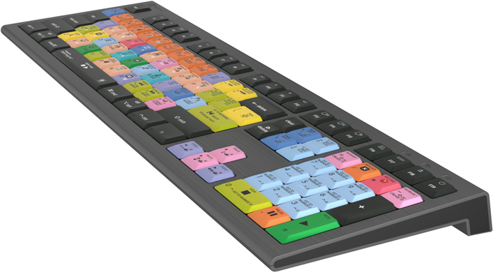 Logickeyboard LKB-LOGXP2-A2M-DE Tastatur USB QWERTZ Deutsch Schwarz - Tastatur - QWERTZ