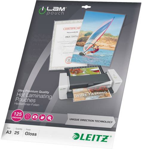 Leitz Laminierfolie DIN A3 125 micron glänzend 25St.