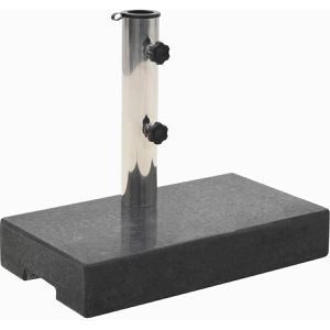vidaXL Sonnenschirmständer 45067, Granit, 25 kg, schwarz, rechteckig