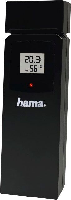 Sensor HAMA "Außensensor "TS36E" für Wetterstation", schwarz, B:11,6cm H:10,4cm L:4,6cm, Kunststoff, Sensoren, Sensor