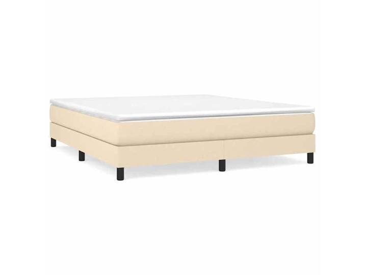 Remise Structure de lit adulte - Crème - Cadre de lit à lattes - crème - 160x200cm - tissu_gmb80p