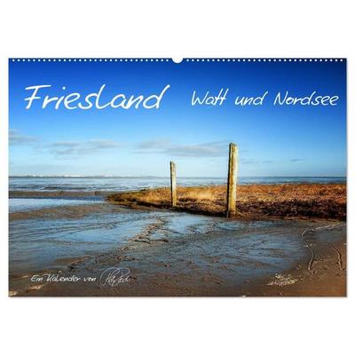 Friesland - Watt und Nordsee / CH-Version (Wandkalender 2027 DIN A2 quer), CALVENDO Monatskalender