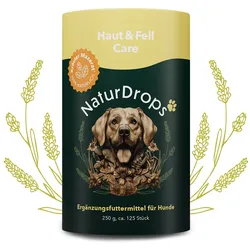 NATURDROPS Haut & Fell Care Erg.Futterm.f.Hunde 250 g