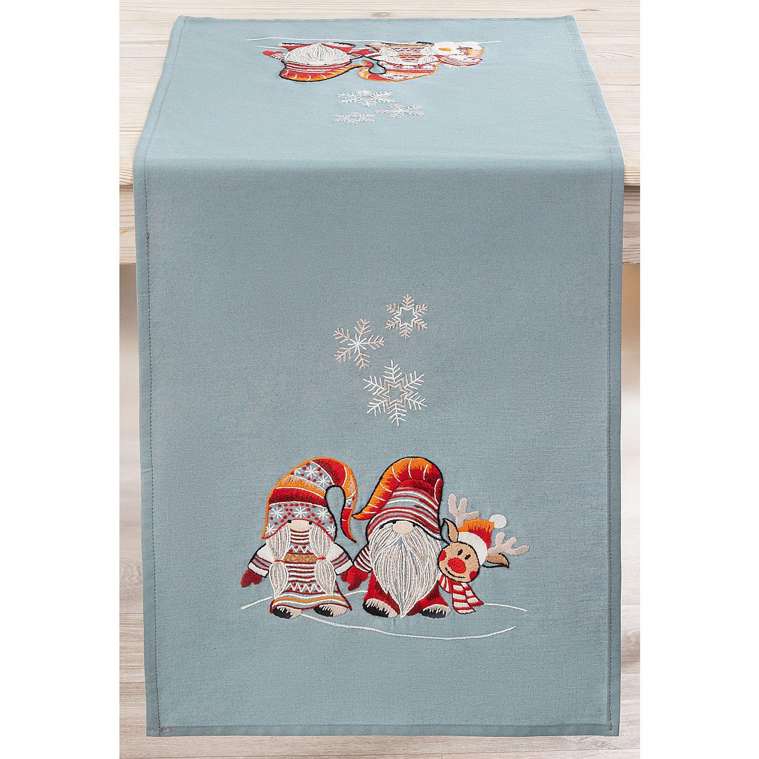 Stickläufer "Winter-Family"