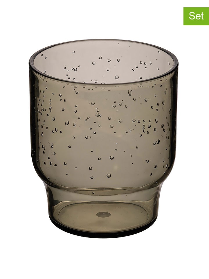 Villa d´Este 6er-Set: Gläser "Bubbles" in Grün - 325 ml - onesize