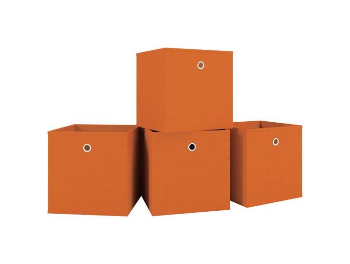 Mid.you Faltbox, Orange, Kunststoff, 27x28x27 cm, faltbar, Ordnen & Aufbewahren, Deko- & Aufbewahrungsboxen, Faltboxen