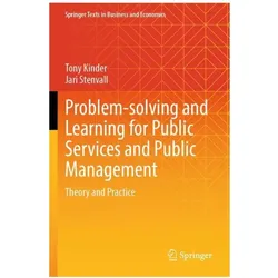 Problem-solving and Learning for Public Services and Public Management, Fachbücher von Tony Kinder