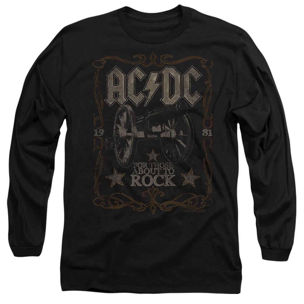AC/DC Unisex volwassen Rock Label T-shirt (Zwart)
