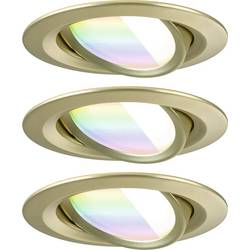 Paulmann 92436 LED-Deckenleuchte, LED-Einbauleuchte LED-Modul LED 6 W Gold (matt)