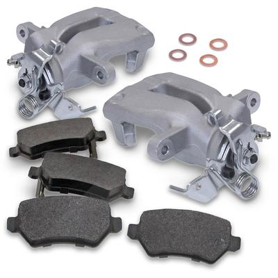 Atec 2x Bremssattel + Bremsbeläge Hinterachse [Hersteller-Nr. 40578195] für Opel