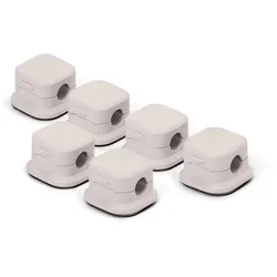 Tchibo - 6 selbstklebende Kabelhalter - beige