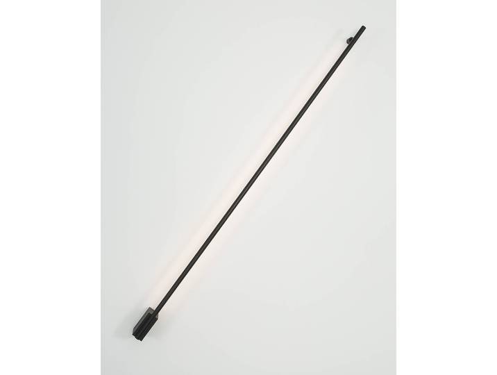 Wandleuchte Gropius 90cm Schwarz/Schwarz Kabel ABS, Fassung ABS, Baldachin Aluminium, Gehäuse Leuchte Aluminium Nicht austauschbare LEDs