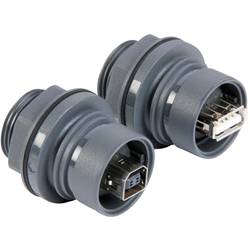 USB-Einbaubuchse Stecker, Einbau PXP6042/A Vorderseite Typ A, Rückseite Typ B PXP6042/A Bulgin Inhalt: 1 St.