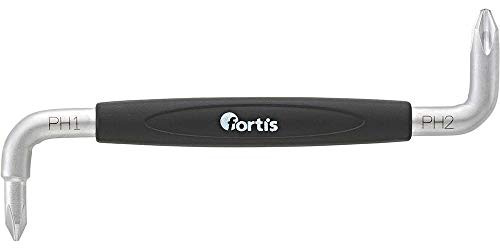 Fortis Dubbelzijdige Hoekschroevendraaier PH1 + PH2