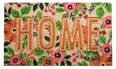 IH Casa Decor Embossed Coir Door Mat Floral - Home