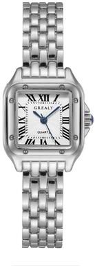 Inspire Daily Merch Light Luxury Women Watch Gold Stainless Steel Business Quartz Fashion Ladies Female Wristwatch Clock Bracelet silver