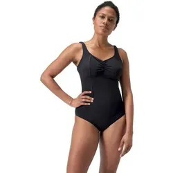 SPEEDO Damen Badeanzug Womens Shaping AquaNite Swimsuit, Größe 38 in Schwarz Schwarz