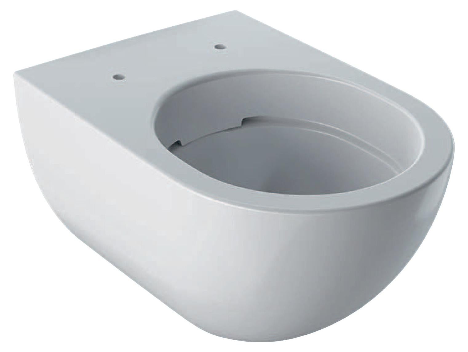 Geberit Acanto wandtoilet met diep spoelsysteem en Rimfree design, wit, Hoogte: 51 cm