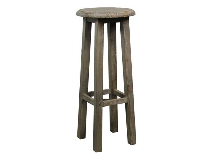 Vintage Barhocker Massiv Holz tief gebürstet