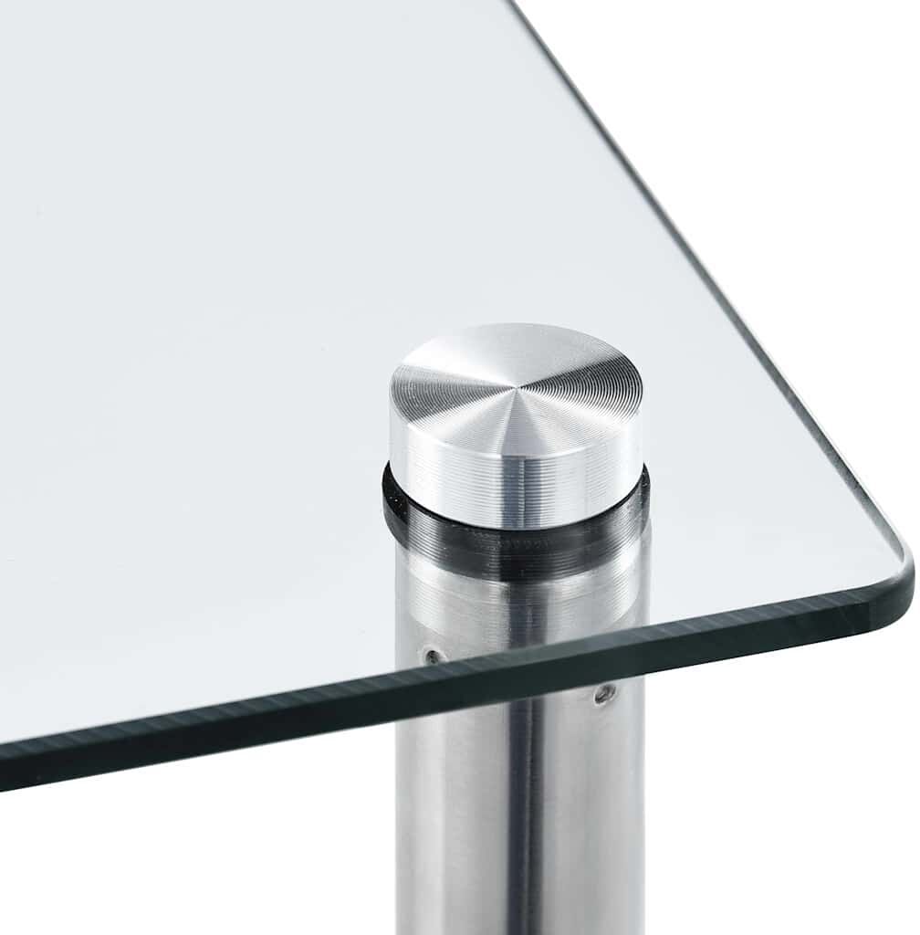 vidaXL Étagère 6 niveaux Transparent 40x40x160 cm Verre trempé