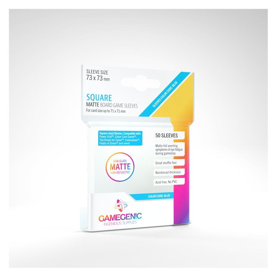 Gamegenic GGS10046 - PRIME quadratische Hüllen 73 x 73 mm - Transparent (50 Hüllen) (02757)