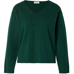 Tchibo - Strickpullover mit Struktur - Damen - Gr. M - dunkelgrün