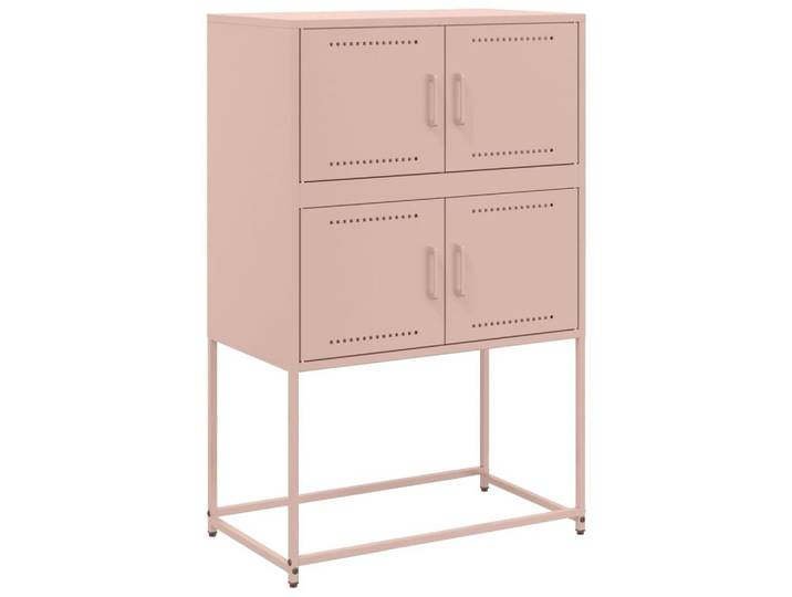 vidaXL Sideboard Sideboard Rosa 68,5x38,5x107 cm Stahl (1 St)