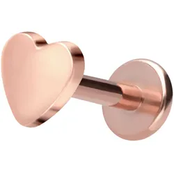 Titan Labret mit Innengewinde HERZ